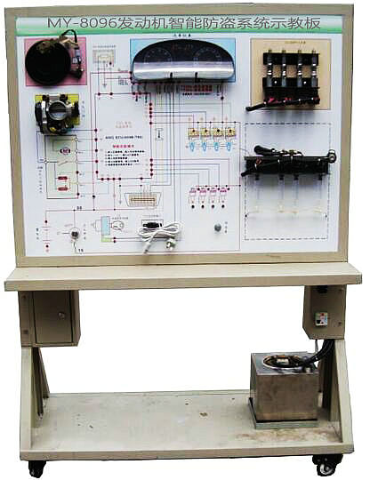 汽车发动机智能防盗系统示教板