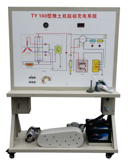 推土机启动与充电系统教学平台